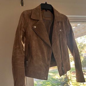 Blank NYC Brown Suede Moto Jacket